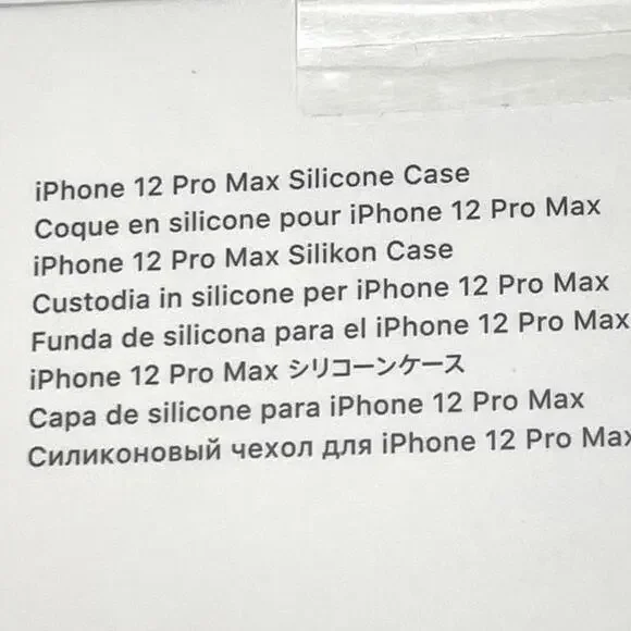 NIB Apple iPhone 12 Pro Max #A2498 Black Silicone MagSafe Case Factory Sealed - Picture 4 of 9